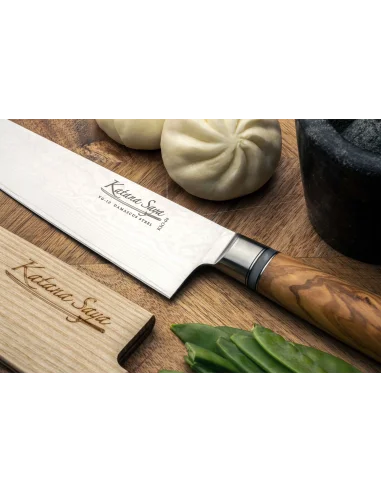 Cuchillo Gyuto 20 cm Katana Saya Olivo KSO-04