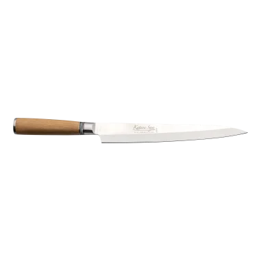 Cuchillo Yanagi 24 cm Katana Saya Olivo KSO-06