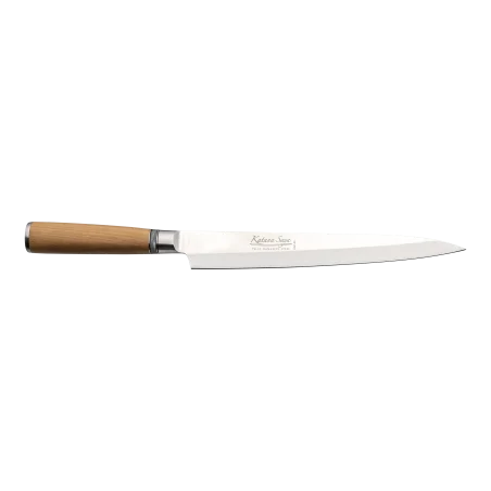 Cuchillo Yanagi 24 cm Katana Saya Olivo KSO-06