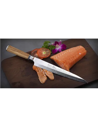 Cuchillo  Yanagi 24 cm Katana Saya Olivo KSO-06
