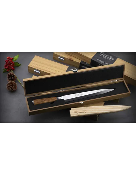 Cuchillo  Yanagi 24 cm Katana Saya Olivo KSO-06