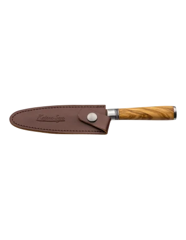 Cuchillo Utilitario 12 cm Katana Saya Olivo KSO-12
