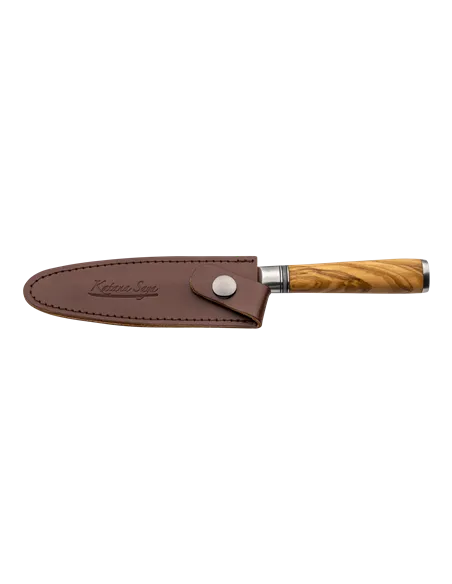 Cuchillo Utilitario 12 cm Katana Saya Olivo KSO-12