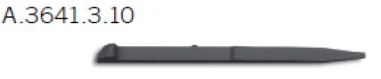 Palillo color negro para personalizar Victorinox de 91 mm
