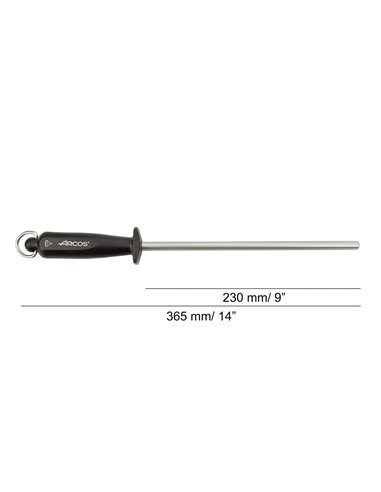 Chaira redonda de acero al carbono Arcos 279400 recubierto de diamante 230 mm Ø 10 mm
