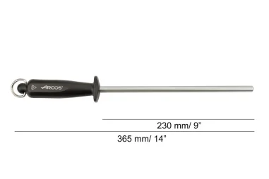 Chaira redonda de acero al carbono Arcos 279400 recubierto de diamante 230 mm Ø 10 mm