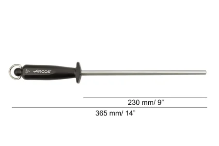 Chaira redonda de acero al carbono Arcos 279400 recubierto de diamante 230 mm Ø 10 mm