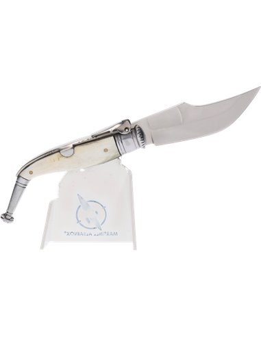Navaja Jerezana nº 0 hoja de 8 cm Mango Asta de Toro