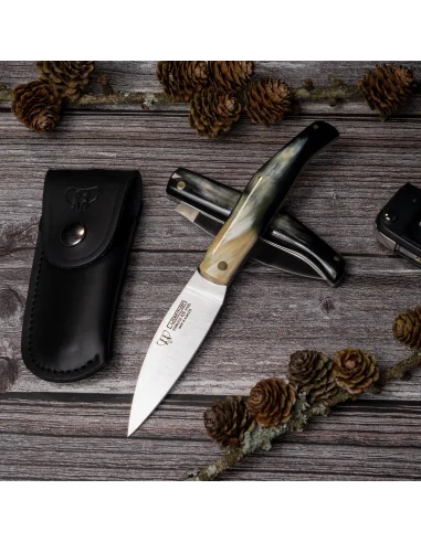 Navaja Cudeman Campera 9 cm asta de toro con funda