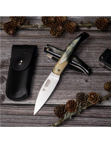 Navaja Cudeman Campera 9 cm asta de toro con funda
