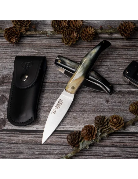 Navaja Cudeman Campera 9 cm asta de toro con funda
