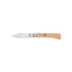 Navaja de bolsillo línea Workers con mango de madera de Haya y hoja de 78 mm con forma de punta caída. 