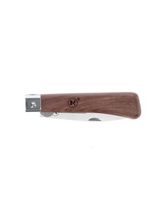 Navaja de bolsillo línea Workers con mango de madera de Nogal y hoja de 78 mm con forma de punta caída.  2