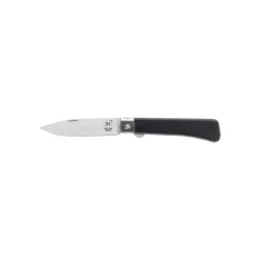 Navaja de bolsillo línea Workers con mango de madera prensada negra y hoja de 78 mm con forma de punta caída. 