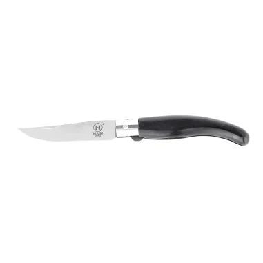 Navaja de bolsillo línea Española con mango de madera prensada negra y hoja de 87 mm