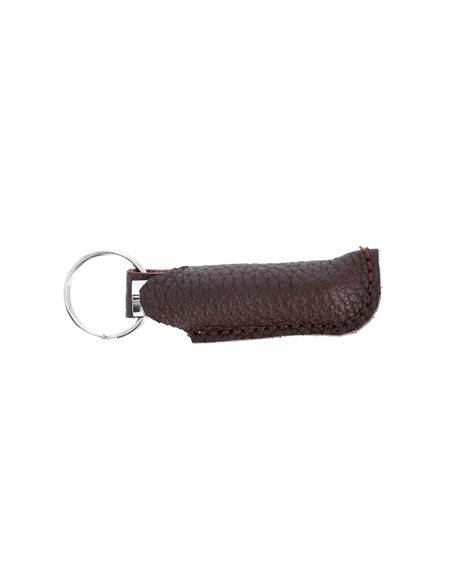 Navaja línea Mini con mango de madera de Haya y hoja de 45 mm con funda llavero