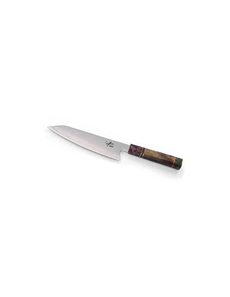 Cuchillo Kiritsuke Salamandra KOCINA 21 cm VG-10 67 Capas m/Abedul Estabilizado