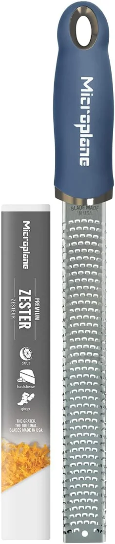 Zester/ Rallador Microplane Premium Classic Series Azul Vaquero