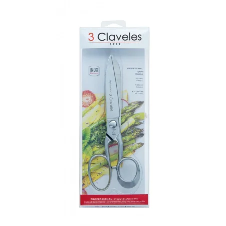 Tijera Cocina PROFESIONAL CLASICA 8" 3 Claveles
