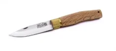 Navaja Jose da Cruz, Planalto con punta, Inox, Encina, 8,5 cm 