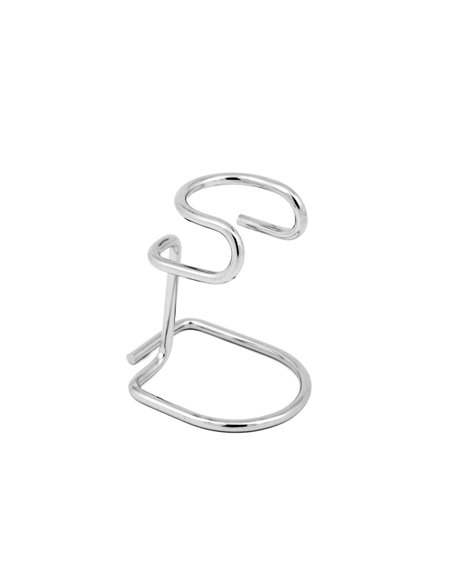 Soporte para brochas de afeitar de metal cromado Omega