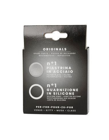 1 GOMA SILICONA+1 FILTRO para Bialetti Venus 1-2 tazas