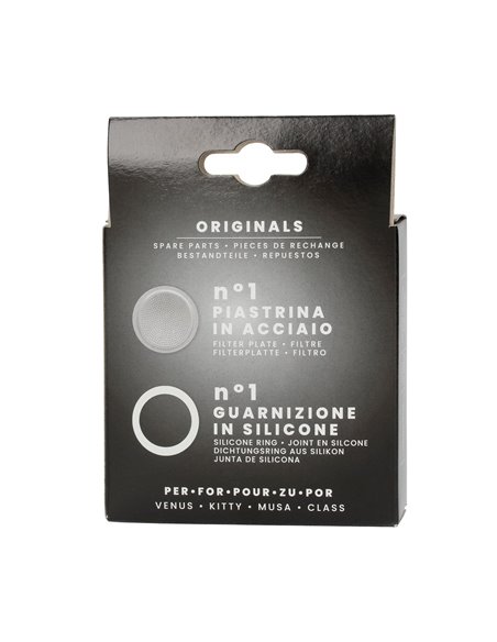 1 GOMA SILICONA+1 FILTRO para Bialetti Venus 1-2 tazas
