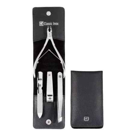 Estuche manicura Zwilling con cierre a presión 4 piezas, Negro