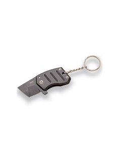 Navaja llavero JKR mango negro y hoja de 3 cm