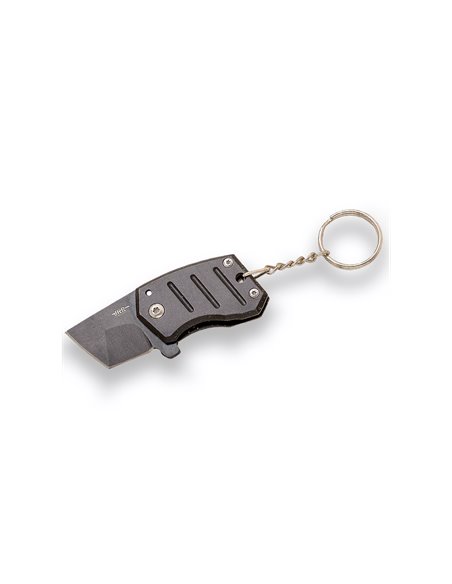 Navaja llavero JKR mango negro y hoja de 3 cm