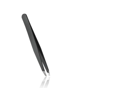 Pinza profesional sesgada negra RUBIS 1K104