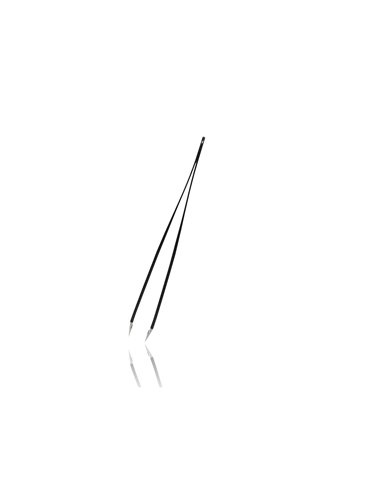 Pinza profesional sesgada negra RUBIS 1K104