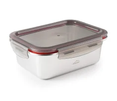 Set de 3 recipientes rectangulares Lacor Ecoinox 2
