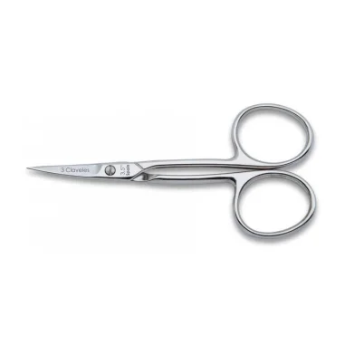 Tijera manicura curva 3,5" 3 Claveles 02001