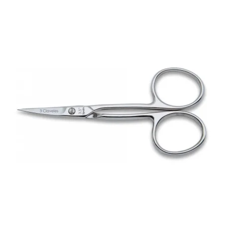 Tijera manicura curva 3,5" 3 Claveles 02001