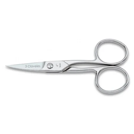 Tijera curva de 4" para uñas 3 Claveles 02015