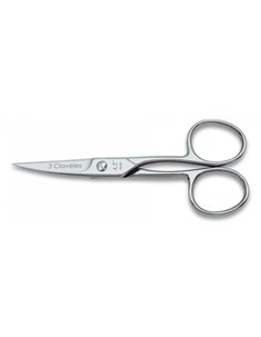 Tijera curva de 4,5" para uñas 3 Claveles 02017