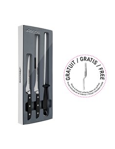 Juego para Corte de Jamon 3 piezas + Pinza de regalo