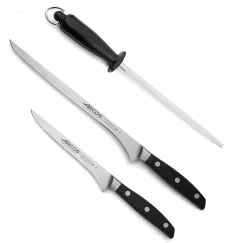 Juego para Corte de Jamon 3 piezas + Pinza de regalo 2