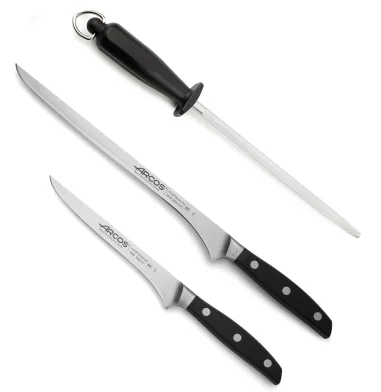 Juego para Corte de Jamon 3 piezas + Pinza de regalo