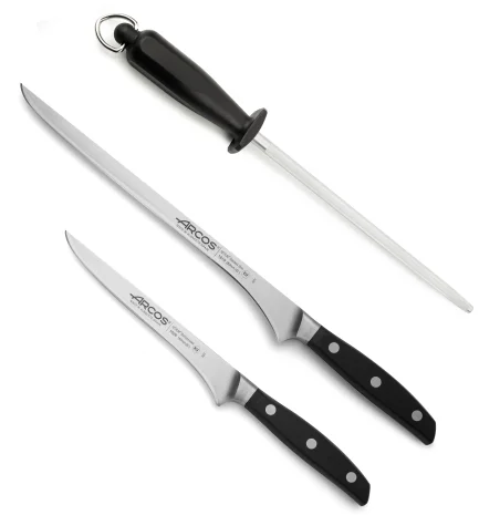 Juego para Corte de Jamon 3 piezas + Pinza de regalo