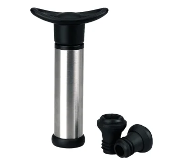 Bomba Manual de Vacío con 2 Tapones para Vino