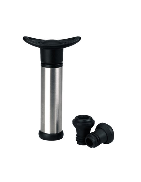 Bomba Manual de Vacío con 2 Tapones para Vino