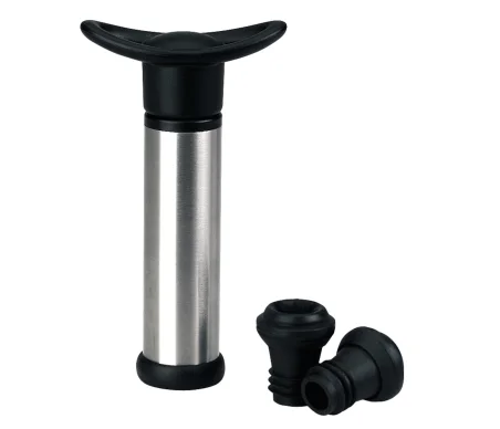 Bomba Manual de Vacío con 2 Tapones para Vino