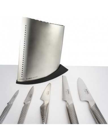 Taco inox. con 5 Cuchillos GLOBAL GKB-51/ST