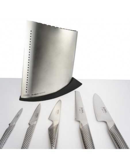 Taco inox. con 5 Cuchillos GLOBAL GKB-51/ST