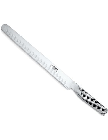 Global G-87 – Cuchillo jamonero/salmonero alveolado de 27 cm
