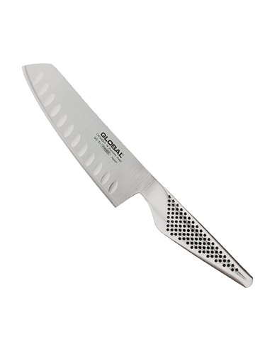 Global GS-91 – Cuchillo de vegetales alveolado, 14 cm