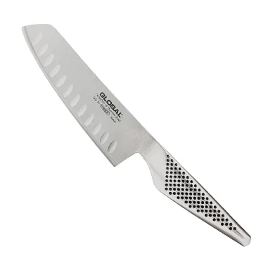 Global GS-91 – Cuchillo de vegetales alveolado, 14 cm