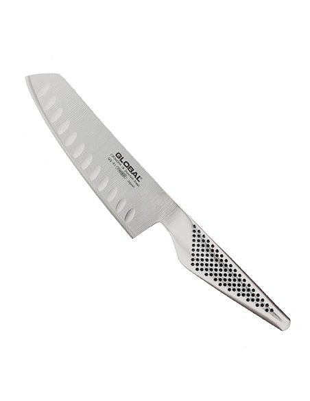 Global GS-91 – Cuchillo de vegetales alveolado, 14 cm